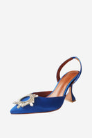 Laden Sie das Bild in den Galerie-Viewer, Stiletto-Sandalen mit spitzer Zehenpartie mit Strass