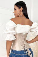 Laden Sie das Bild in den Galerie-Viewer, Stahlknochen Baumwolle mit langem Oberkörper Sanduhr Shapewear