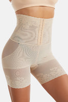 Laden Sie das Bild in den Galerie-Viewer, Aprikose Hohe Taille Korsett Lifting Korsett Spitze Atmungsaktive Shapewear