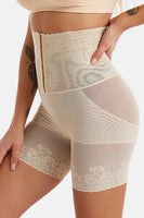 Laden Sie das Bild in den Galerie-Viewer, Aprikose Hohe Taille Korsett Lifting Korsett Spitze Atmungsaktive Shapewear