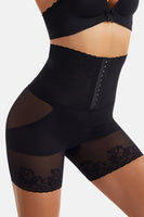 Laden Sie das Bild in den Galerie-Viewer, Aprikose Hohe Taille Korsett Lifting Korsett Spitze Atmungsaktive Shapewear