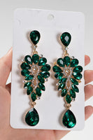 Laden Sie das Bild in den Galerie-Viewer, Königsblaue Vintage Strasstropfen Ohrhänger