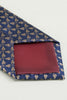 Laden Sie das Bild in den Galerie-Viewer, Marine gedruckt Jacquard Satin Formale Krawatte