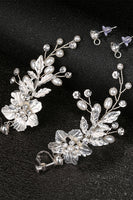 Laden Sie das Bild in den Galerie-Viewer, Weiße Blume Braut Ohrclip