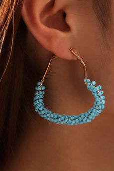 Blaue asymmetrische Ohrringe