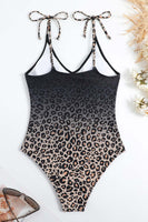 Laden Sie das Bild in den Galerie-Viewer, Einteiliger brauner Badeanzug mit Strandrock