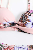 Laden Sie das Bild in den Galerie-Viewer, Grünes Vorderkreuz zweiteilige Bikini-Sets