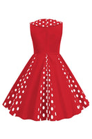 Laden Sie das Bild in den Galerie-Viewer, Schwarzes Juwelenhals ärmelloses 50er Jahre Mädchenkleid