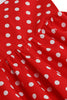 Laden Sie das Bild in den Galerie-Viewer, Rotes Neckholder Polka Dots 50er Jahre Mädchen Kleid