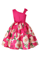 Laden Sie das Bild in den Galerie-Viewer, Blumen Lila ärmelloses Mädchen Partykleid