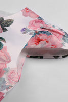 Laden Sie das Bild in den Galerie-Viewer, Blush Drucken Blumen Langes Mädchenkleid mit Schleife