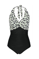 Laden Sie das Bild in den Galerie-Viewer, Neckholder Badeanzug in einem Stück bedrucken