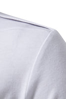 Laden Sie das Bild in den Galerie-Viewer, Schwarze Schlanke Passform Oberteile mit kurzen Ärmeln für Herren