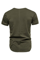 Laden Sie das Bild in den Galerie-Viewer, Schlanke Passform Schwarz Sommer Herren T-Shirt