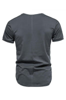 Laden Sie das Bild in den Galerie-Viewer, Schlanke Passform Schwarz Sommer Herren T-Shirt