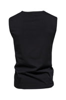 Laden Sie das Bild in den Galerie-Viewer, Sommer Ärmellose Knöpfe Herren T-Shirt