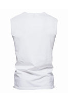 Laden Sie das Bild in den Galerie-Viewer, Ärmelloses schwarzes Herren-T-Shirt mit V-Ausschnitt