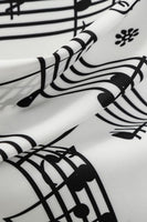 Laden Sie das Bild in den Galerie-Viewer, Weißes bedrucktes Vintage Rockabilly Kleid