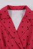 Laden Sie das Bild in den Galerie-Viewer, Rotes Polka Dots Rockabilly Kleid