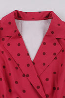 Laden Sie das Bild in den Galerie-Viewer, Rotes Polka Dots Rockabilly Kleid