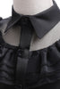 Laden Sie das Bild in den Galerie-Viewer, Schwarzer Tüll A Linie Mädchenkleid mit Gürtel