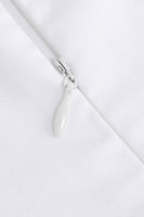 Laden Sie das Bild in den Galerie-Viewer, Bateau Hals Polka Dots Weiß Vintage Mädchen Kleid