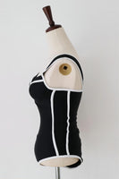 Laden Sie das Bild in den Galerie-Viewer, Herzausschnitt Ein Stück Hohe Taille Weißer Bikini