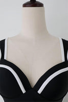 Laden Sie das Bild in den Galerie-Viewer, Herzausschnitt Ein Stück Hohe Taille Weißer Bikini