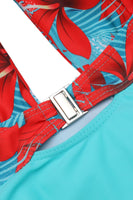 Laden Sie das Bild in den Galerie-Viewer, Neckholder Einteilige grüne Badebekleidung mit hoher Taille