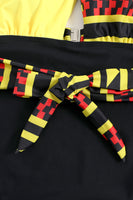 Laden Sie das Bild in den Galerie-Viewer, Neckholder Einteilige grüne Badebekleidung mit hoher Taille