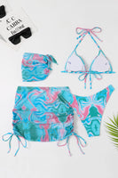 Laden Sie das Bild in den Galerie-Viewer, Neckholder Orange bedruckter Bikini