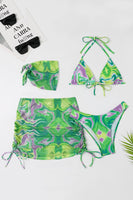 Laden Sie das Bild in den Galerie-Viewer, Neckholder Orange bedruckter Bikini