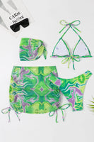 Laden Sie das Bild in den Galerie-Viewer, Neckholder Orange bedruckter Bikini