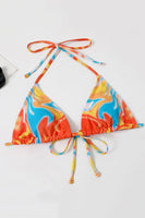 Laden Sie das Bild in den Galerie-Viewer, Neckholder Orange bedruckter Bikini