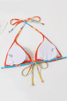 Laden Sie das Bild in den Galerie-Viewer, Neckholder Orange bedruckter Bikini