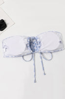 Laden Sie das Bild in den Galerie-Viewer, Zweiteiliger Tube Top Rosa Blumen Badeanzug