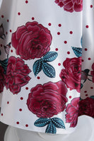 Laden Sie das Bild in den Galerie-Viewer, A Linie Jewel Hals Blau bedrucktes Mädchen Kleid