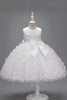 Laden Sie das Bild in den Galerie-Viewer, Champagner Prinzessin Schmetterling Tüll Mädchen Kleid mit Schleife