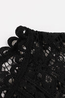 Laden Sie das Bild in den Galerie-Viewer, Schwarzes Swing 1950er Jahre Kleid mit Spitze