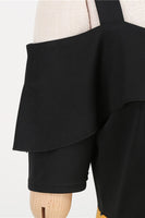 Laden Sie das Bild in den Galerie-Viewer, Schwarzes Polka Dots Rockabilly Kleid mit kalten Schultern