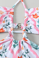 Laden Sie das Bild in den Galerie-Viewer, Einteiliger Neckholder Bikini mit Schlüsselloch und Strandrock