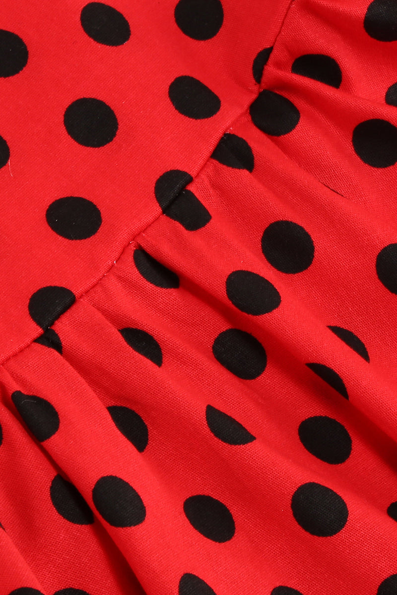 Laden Sie das Bild in den Galerie-Viewer, Neckholder Polka Dot Rotes Vintage Mädchen Kleid