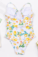 Laden Sie das Bild in den Galerie-Viewer, Spaghettiträger Hohe Taille Rot Einteilige Bademode