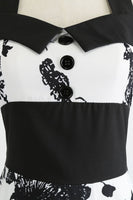 Laden Sie das Bild in den Galerie-Viewer, Weißes Neckholder 50er Jahren Kleid mit Knopf