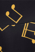 Laden Sie das Bild in den Galerie-Viewer, Bedrucktes ärmelloses gelbes Vintage-Kleid