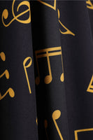 Laden Sie das Bild in den Galerie-Viewer, Bedrucktes ärmelloses gelbes Vintage-Kleid