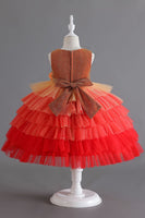 Laden Sie das Bild in den Galerie-Viewer, Königsblaues ärmelloses A-Linie Mädchenkleider mit 3D-Blumen