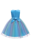 Laden Sie das Bild in den Galerie-Viewer, Glitzernder U-Boot-Ausschnitt Lila Mädchen Kleider