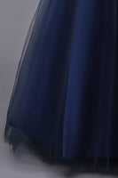 Laden Sie das Bild in den Galerie-Viewer, A-Linie Tüll Weiße Mädchen Kleider mit Schleife