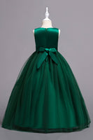 Laden Sie das Bild in den Galerie-Viewer, Rosa Mädchen mit Rundhalsausschnitt und 3D-Blumen